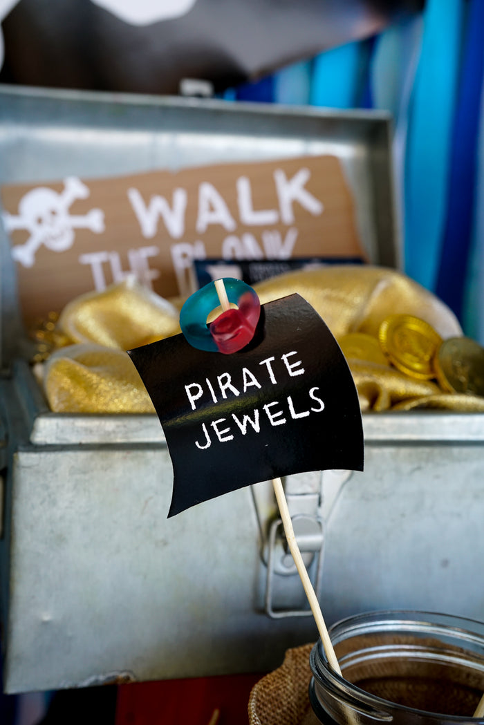 Pirate Party Food Labels | Pirate Tent Cards and Flag Designs