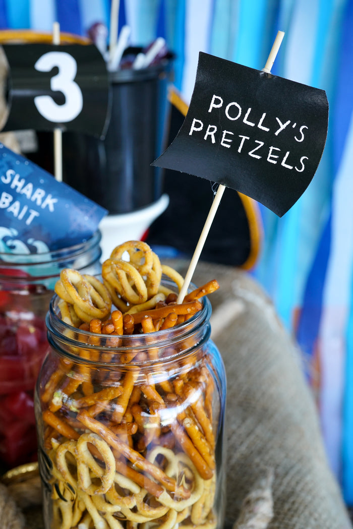 Pirate Party Food Labels | Pirate Tent Cards and Flag Designs
