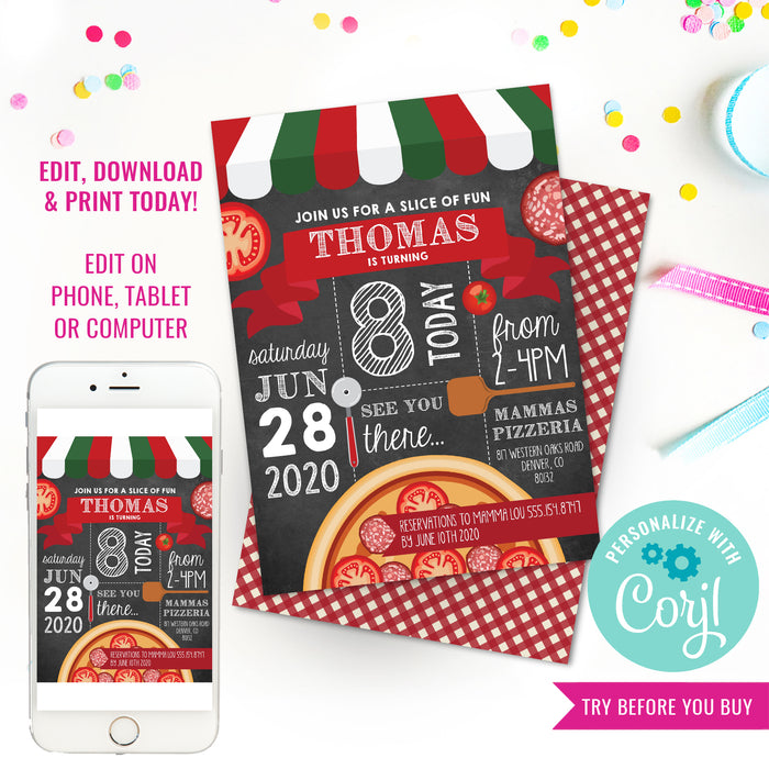 Pizza Party Invitation