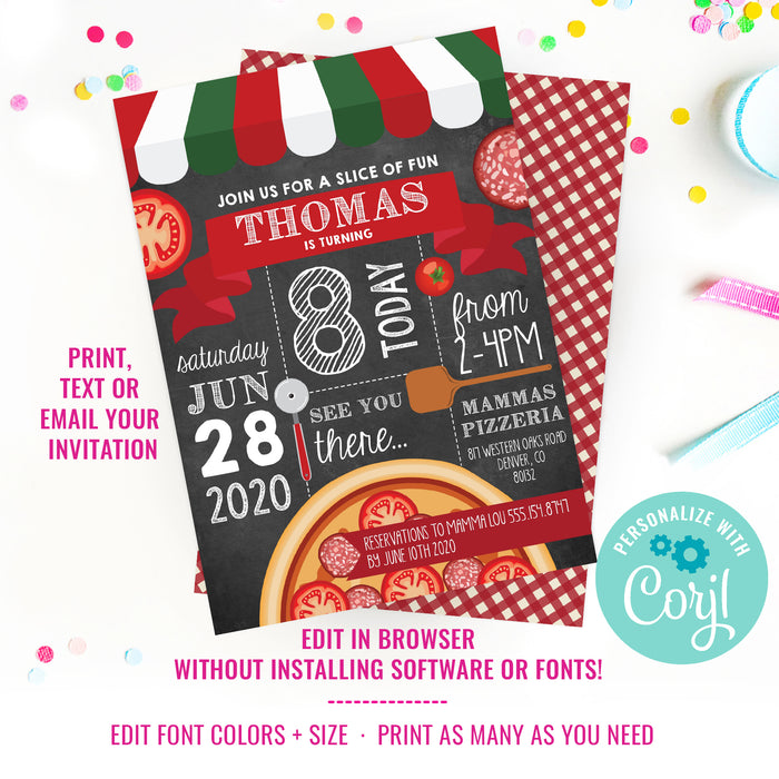 Pizza Party Invitation