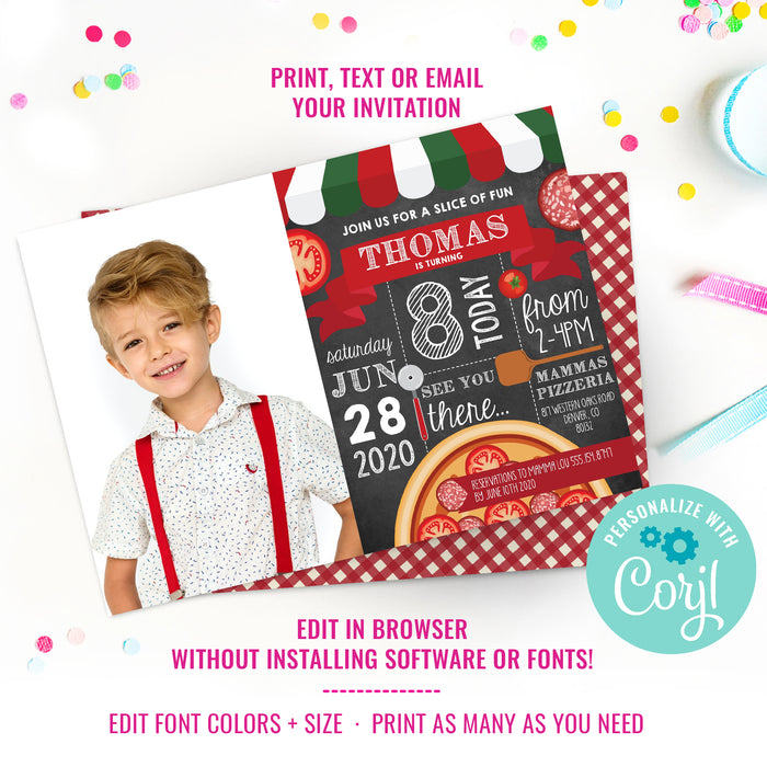 Pizza Party Invitation