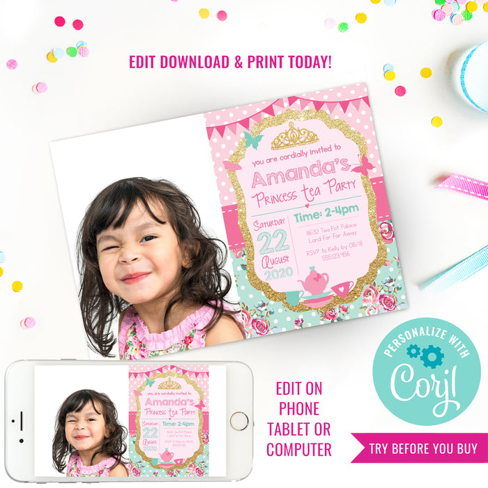Princess Tea Party Invitation