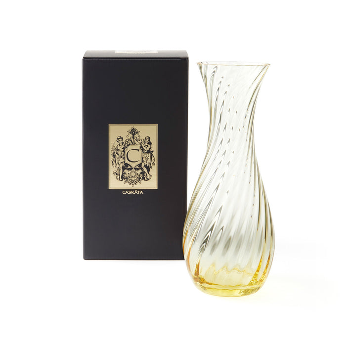 Quinn Mouth-Blown Crystal Carafe — Citrine view