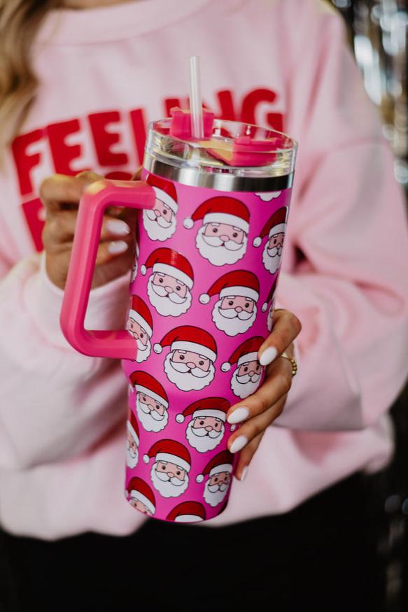 Santa Claus Repeat Holiday 40oz Tumbler // SHIPS IN 1-2 WEEKS