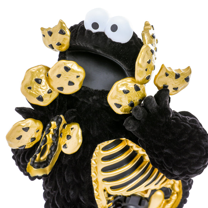 Sesame Street Kaiju Anatomy Cookie Monster 8-inch vinyl art figure, Midnight Edition, limited to 300, Kidrobot exclusive.