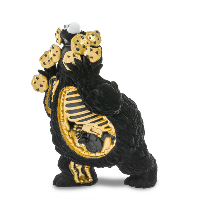 Sesame Street Kaiju Anatomy Cookie Monster 8-inch vinyl art figure in midnight edition, limited exclusive collectible.