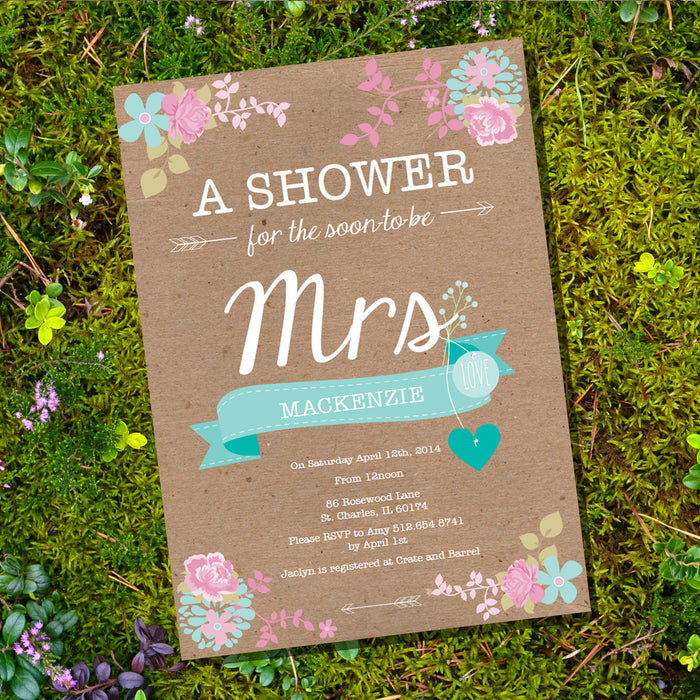 Shabby Chic Craft Paper Floral Bridal Shower
