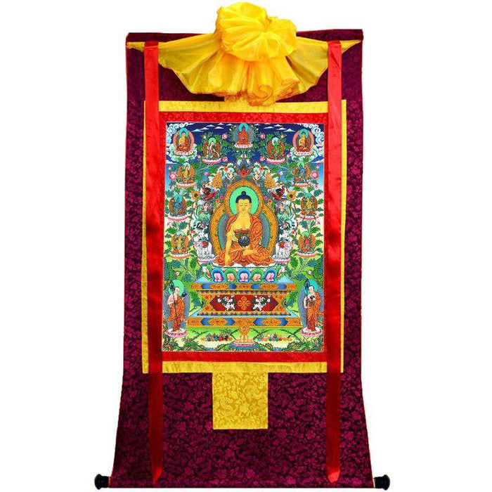Shakyamuni Thangka - Hand Framed Giclee Printed Tibetan Art - Tibetan thangka painting, view 5