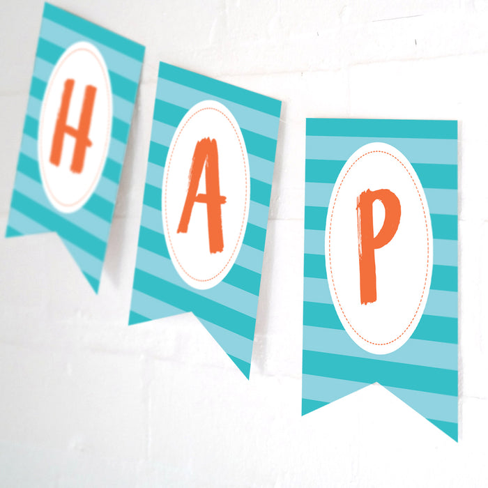 Shark Party Printable Banner