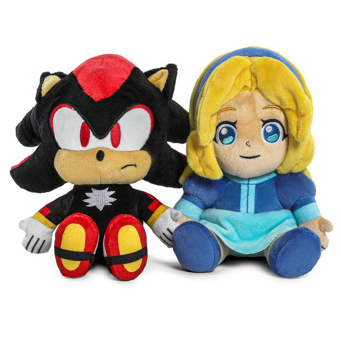 Sonic the Hedgehog Shadow and Maria Phunny plush 2-pack featuring soft, detailed plush toys of Sonic characters.
