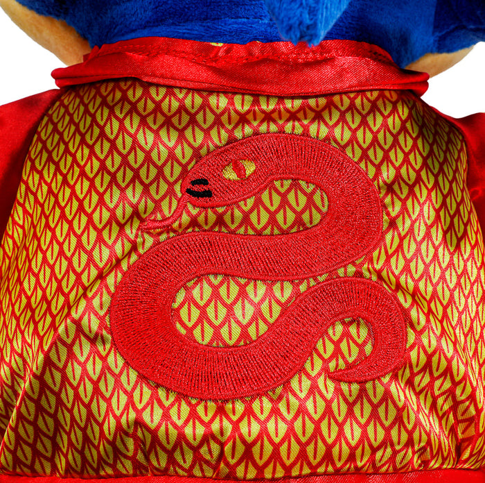 Sonic the Hedgehog Year of the Snake plush toy, medium-sized soft plush featuring Sonic character from the Sonic the Hedgehog series.
