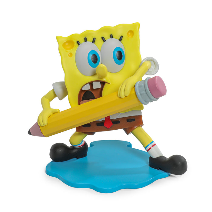 SpongeBob and DoodleBob vinyl mini figures from SpongeBob SquarePants 2-pack, featuring colorful cartoon character designs.