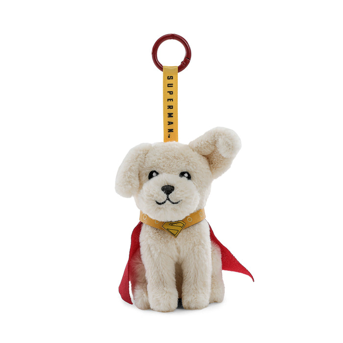 Superman Krypto plush charm from DC Comics featuring a soft, detailed plush of Superman’s dog Krypto in a cute charm design.