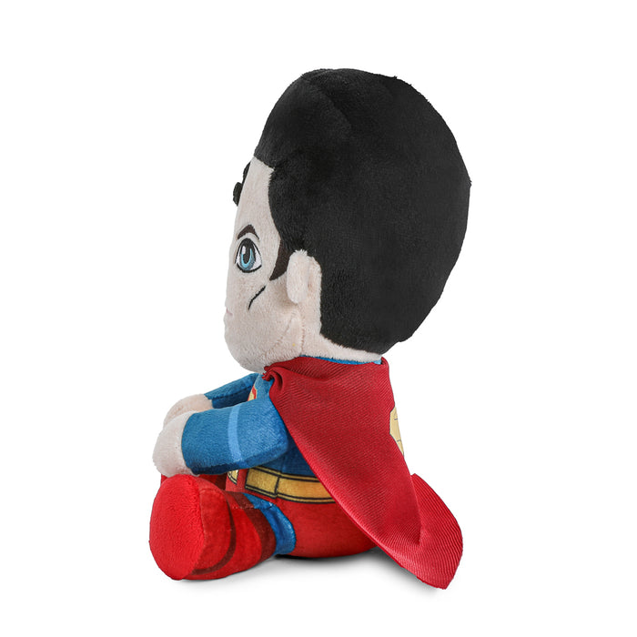 Superman (2025) Phunny plush toy by DC Comics, featuring soft fabric and detailed Superman costume with iconic cape and emblem.