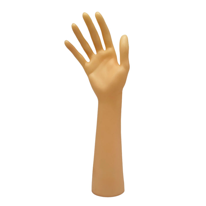 Tan Hollow Plastic Hand Jewelry Display Stand