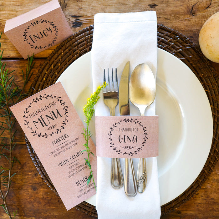 Thanksgiving Dinner Place Setting