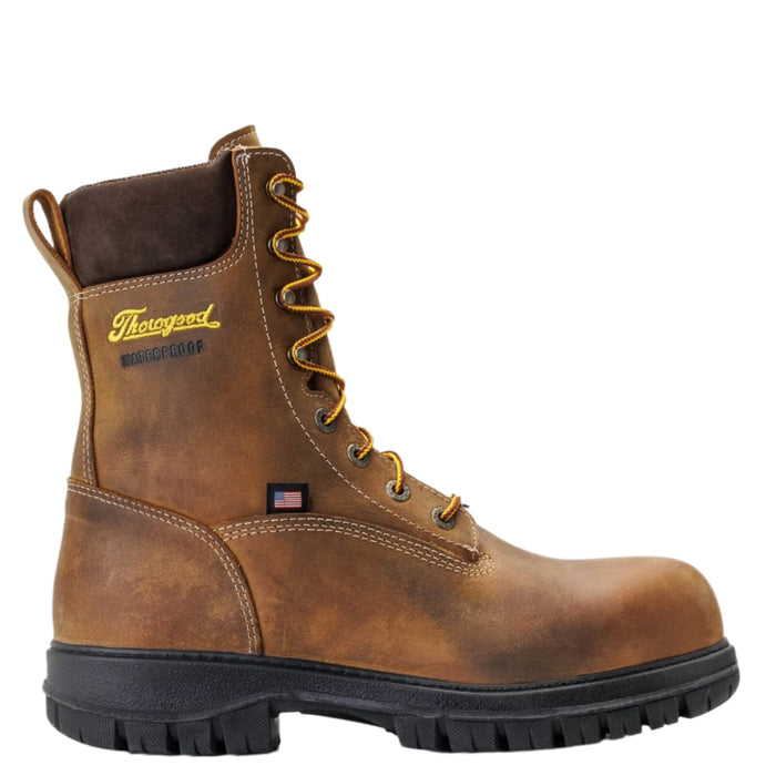 Thorogood Men's Genesis Waterproof EH Nano Comp Toe Work Boot Work Boots Thorogood Crazy Horse 10 2E