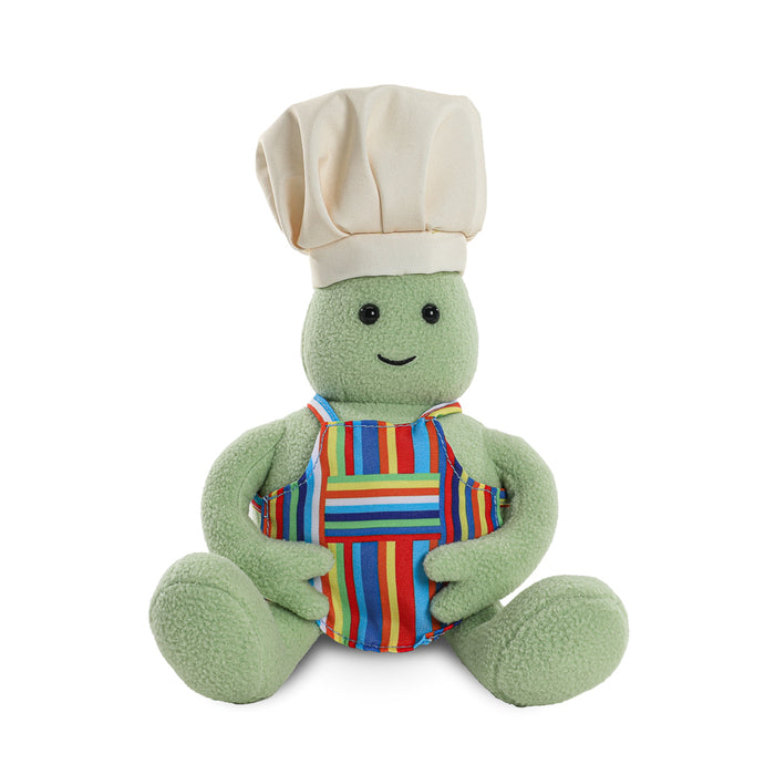 Tiny Chef Phunny Plush, soft stuffed toy featuring a cute chef character from Tiny Chef brand, with detailed chef costume.