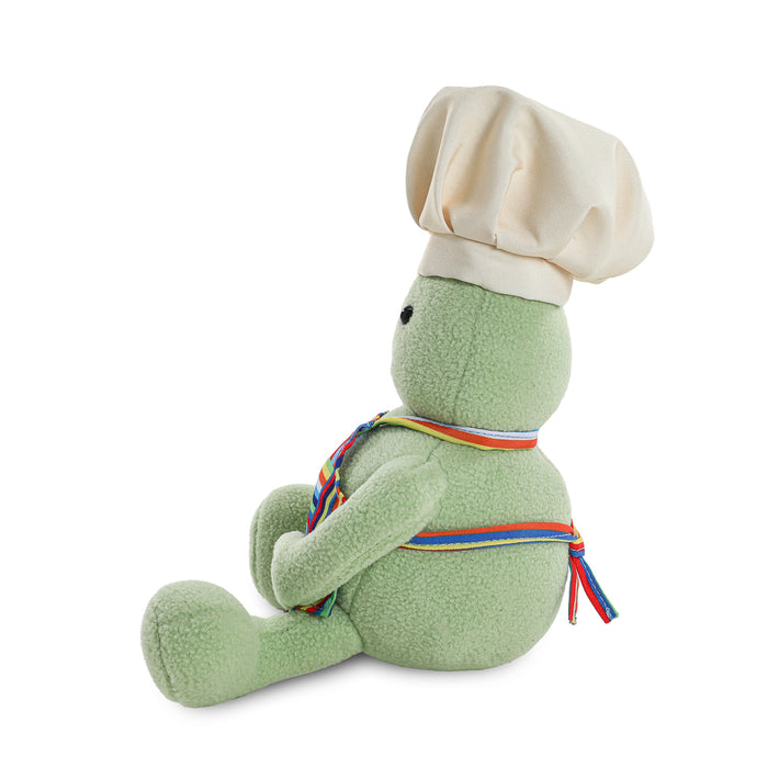 Tiny Chef Phunny Plush in soft fabric, featuring a cute chef character with detailed embroidered facial features and chef hat.