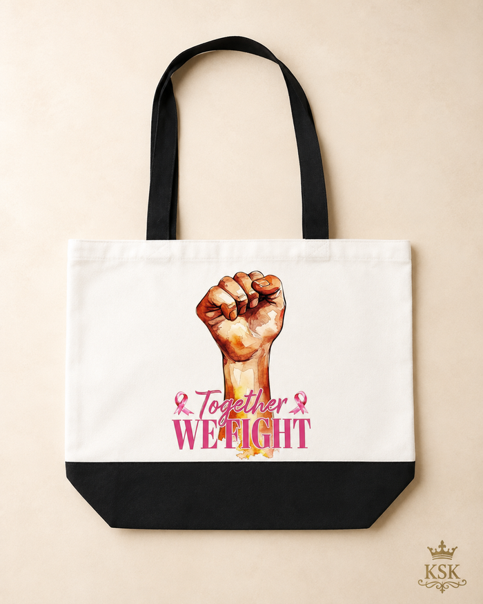 Together We Fight™ Awareness Canvas Tote
