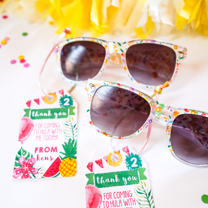 Tropical Party Favor Tags