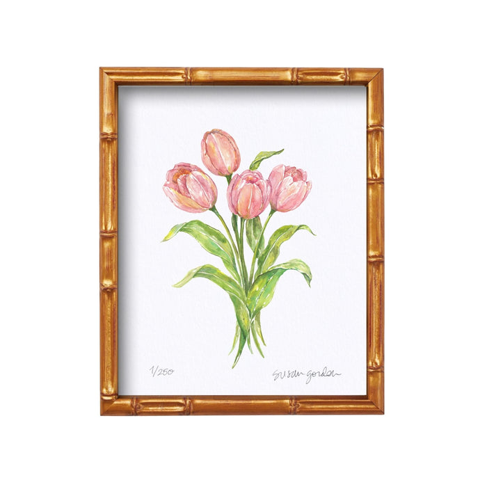 Tulip Archival Art Print — Tulip print in the Bamboo-style frame; Susan Gordon