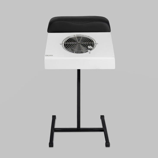 ULKA Pedicure Basic White nail dust collector on the black stand ULKA Dust collector ULKA