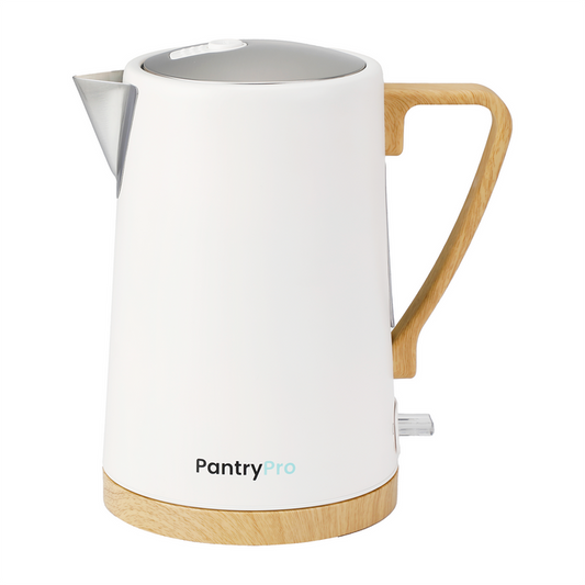 White PantryPro 1.7L Rapid-Boil Electric Kettle