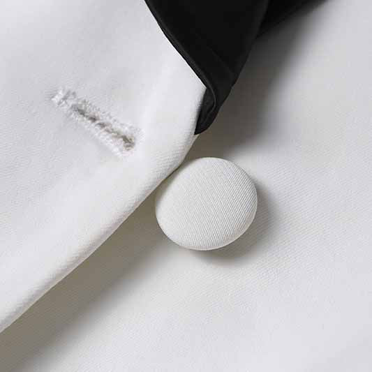 Women's 2 Piece Suit White Wedding Set Slim Fit Blazer Pants Suit
