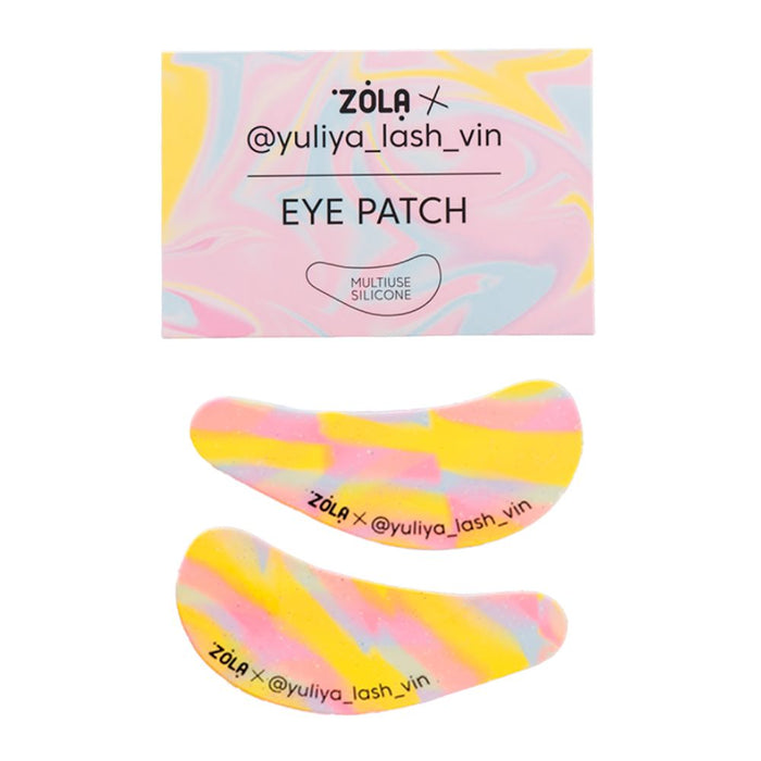 ZOLA x Yuliya Lash Vin Multi-functional Silicone Patches, Yellow-Pink-Blue Streaks Silicone Patches ZOLA